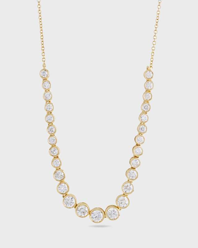 Let It Slide Diamond Tennis Necklace